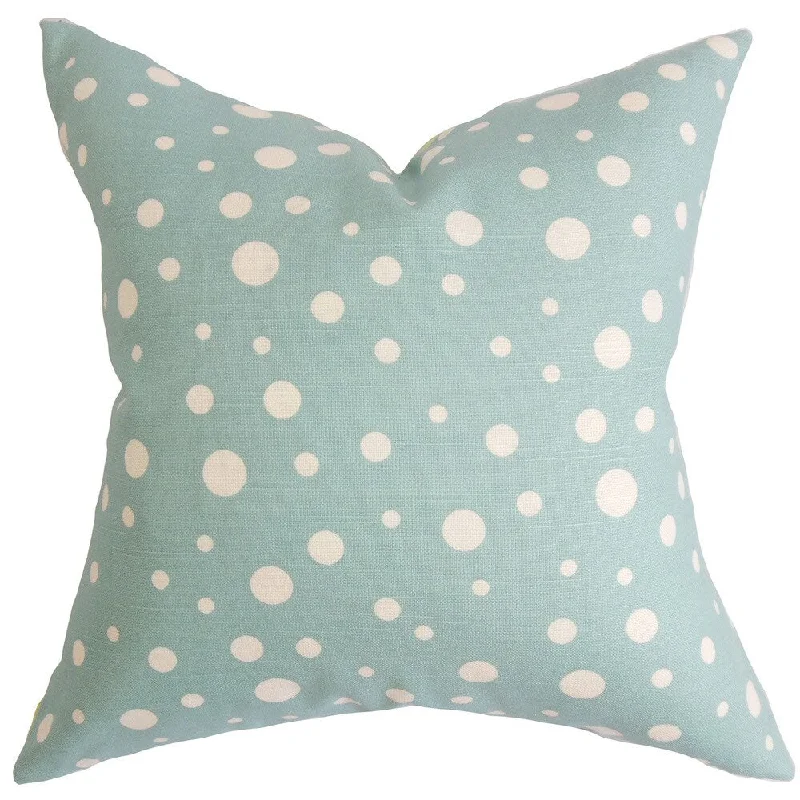 Bebe Polka Dots Euro Sham Blue