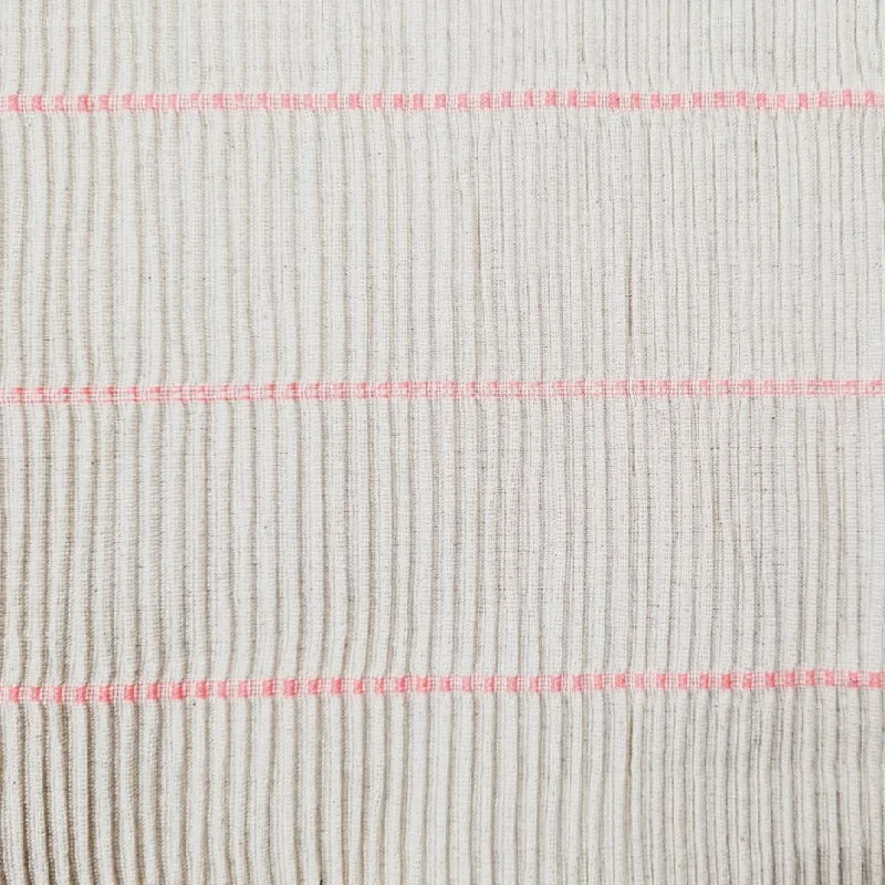 Cream Stripe Jacquard Tapestry Fabric