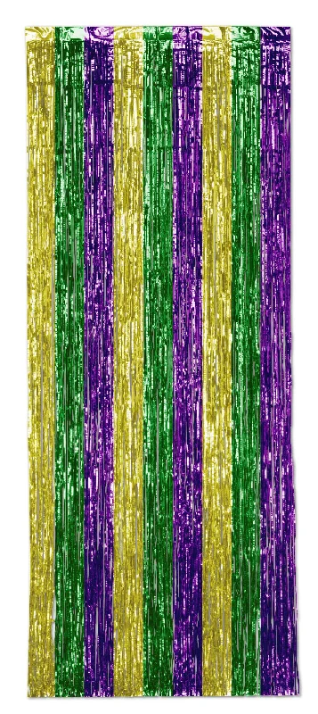 Gold, Green And Purple Shimmer Curtain - 2.5m