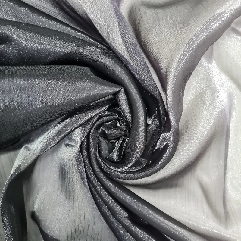 Wine & Grey Ombre Solid Imported Organza Fabric