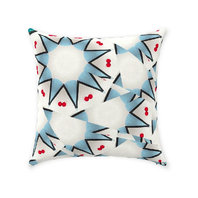 Blue Stars Throw Pillow