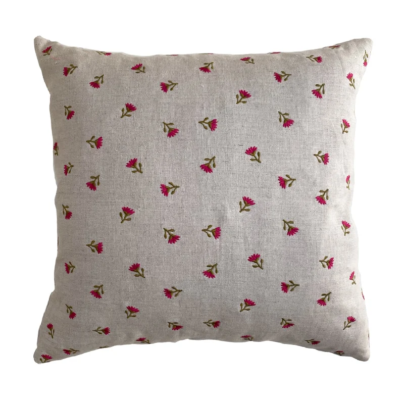 Primavera Pillow Square - Natural/Berry