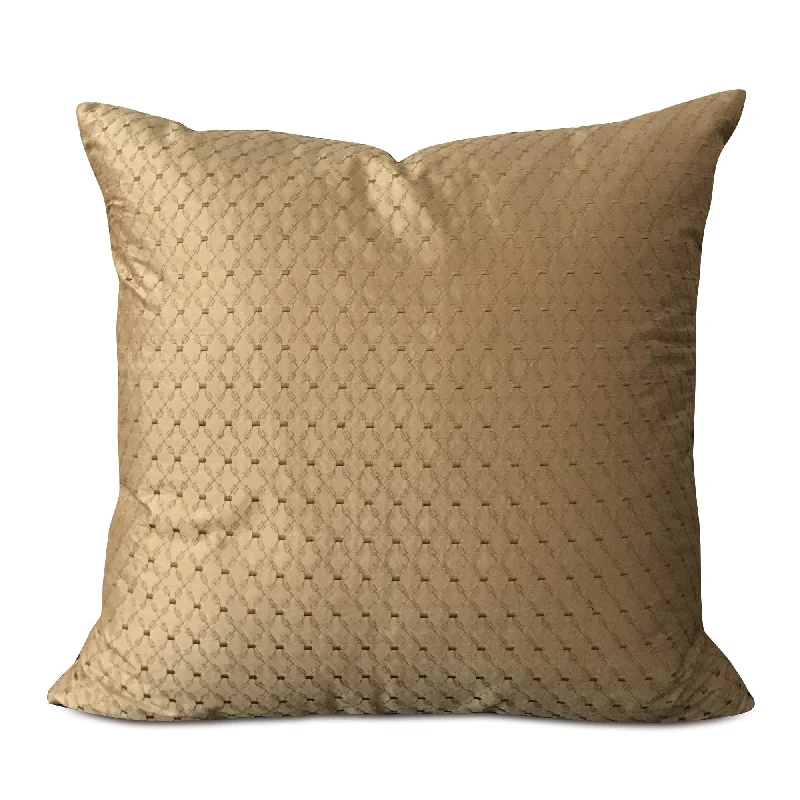 Copper Geometric Throw Pillow Cover 22x22