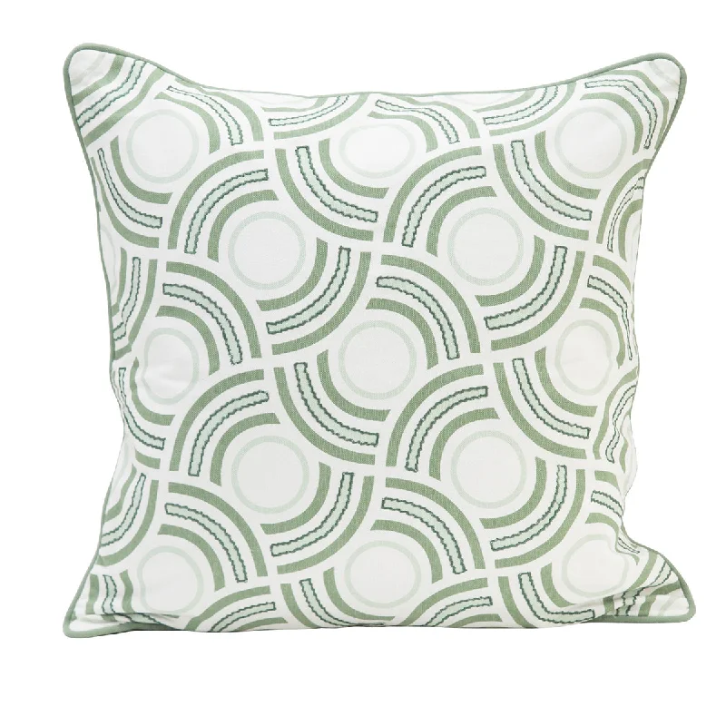 Spherical Wings Printed & Embroidered Cushion Cover