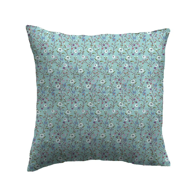 Winona Flowers Pillow - Bird's Egg