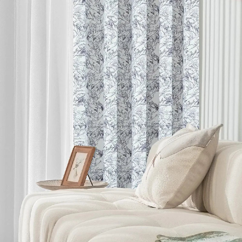 Celeste Cascade Patterned Custom Curtains