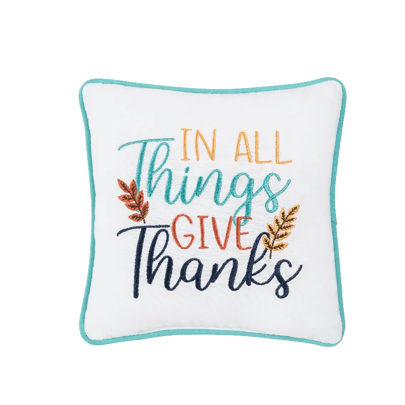 In All Give Thanks Pillow