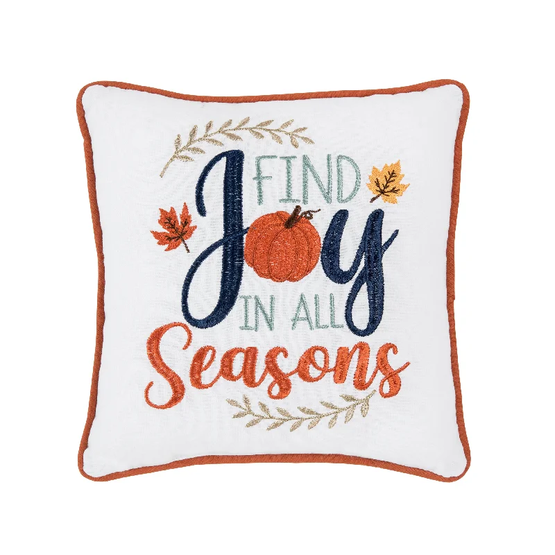 Find Joy In All Seasons Pillow