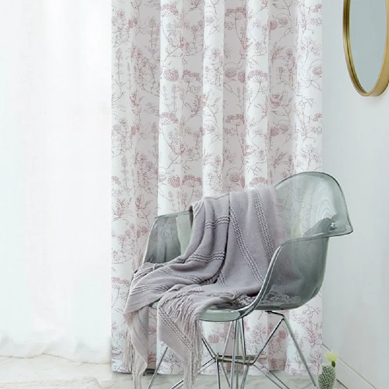 Freya Botanical  Naturals Patterned Custom Curtains