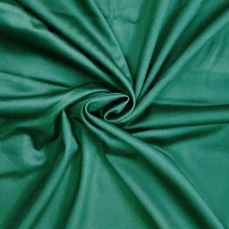 Dark Green Solid Cotton Satin Fabric