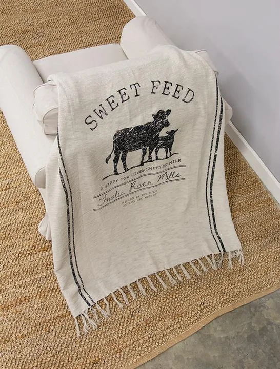 Sweet Feed Farmhouse Throw