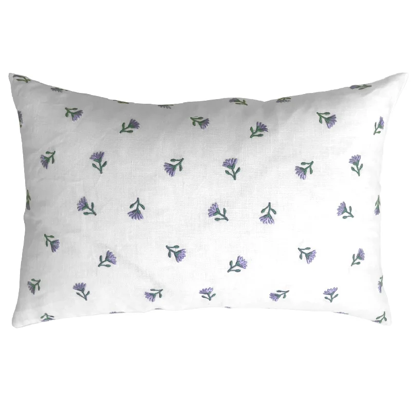 Primavera Pillow - White/Lavender