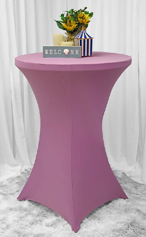 36"x42" Cocktail Spandex Table Cover - Lilac (1pc)