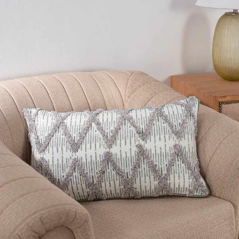 Zircon Jager Printed & Embroidered Cushion Cover