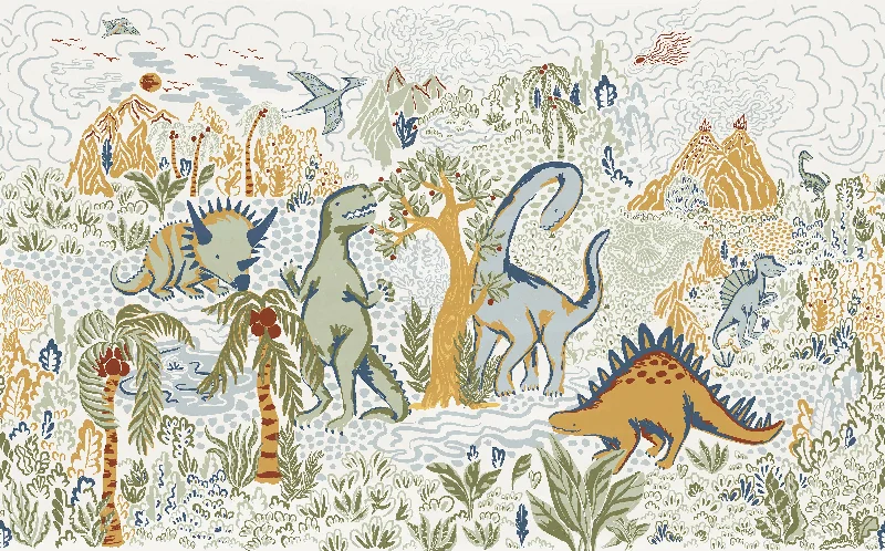 Dinosaur Island Wall Mural