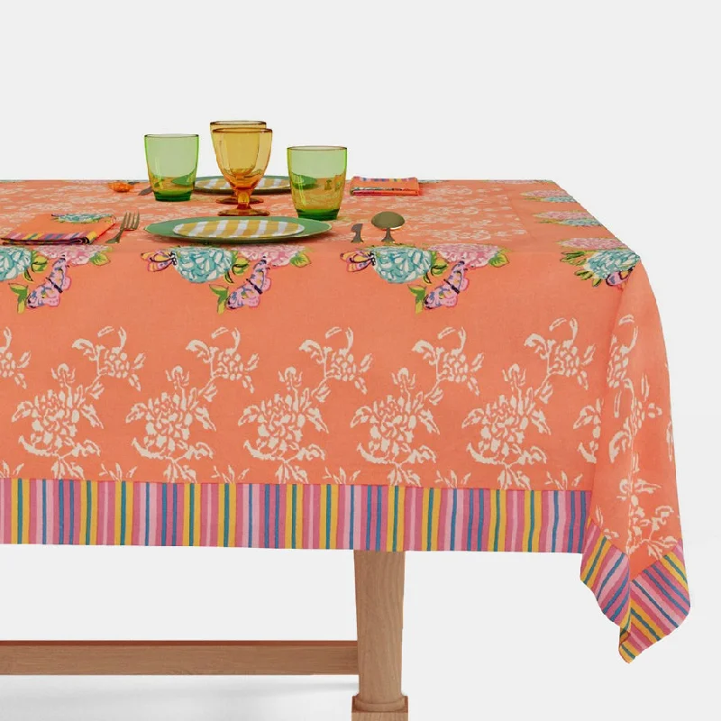 Kandem Queen Peach Cotton Tablecloth