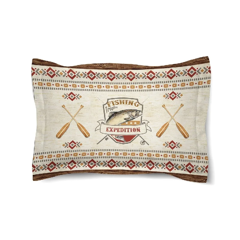 Laural Home Fishing Expedition Comforter Sham