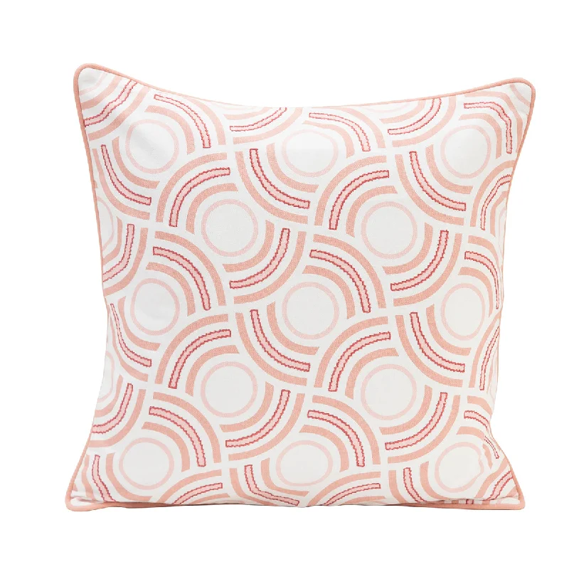 Spherical Wings Printed & Embroidered Cushion Cover