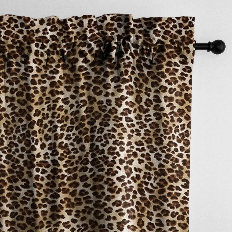 Jolene Animal Print Black Drapery