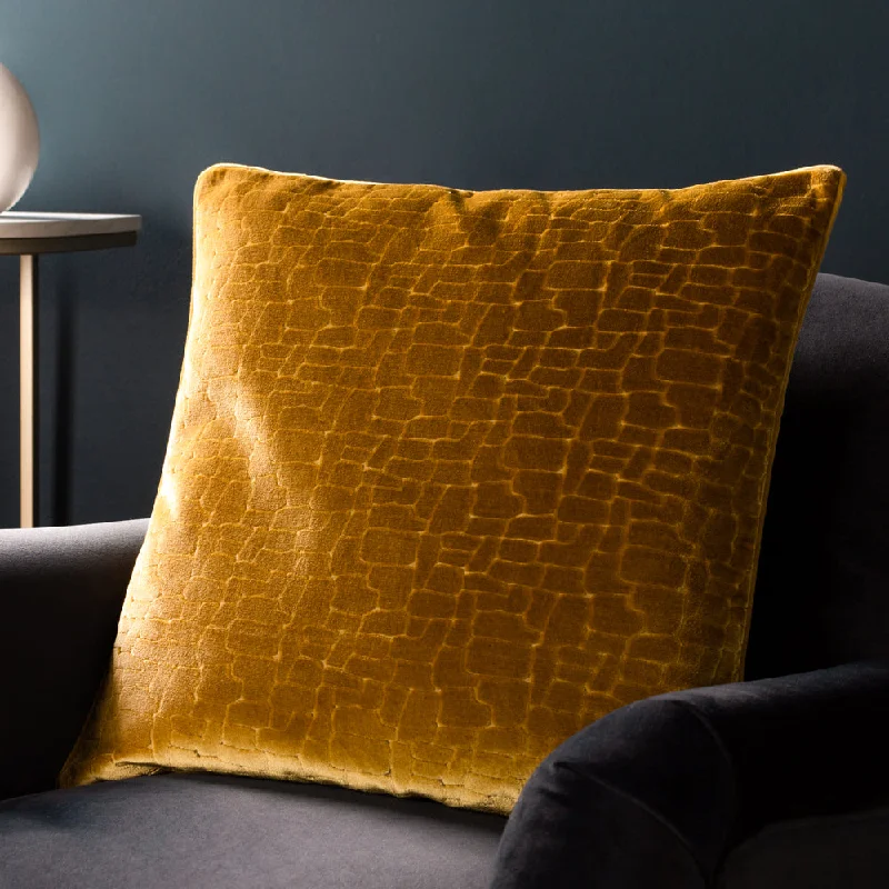 Bloomsbury Velvet Cushion Mustard