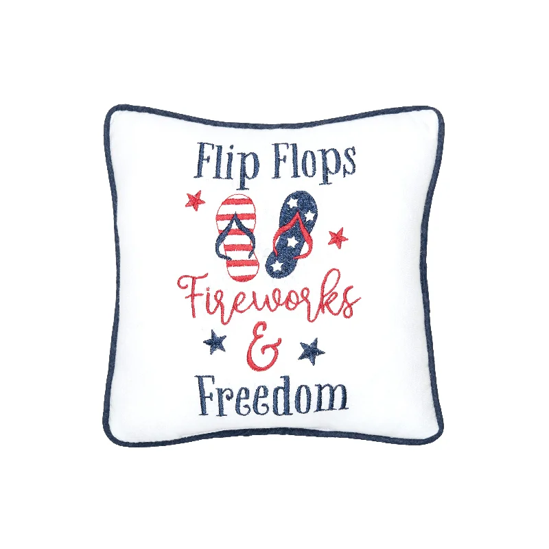 Flip Flops, Fireworks Pillow