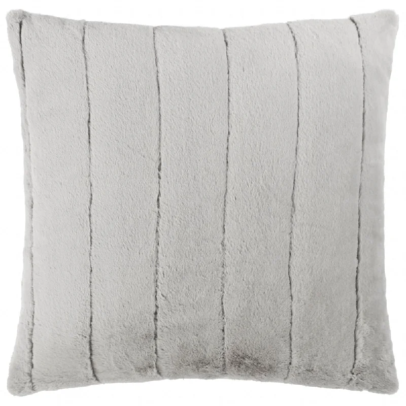 Empress Faux Fur Cushion Grey