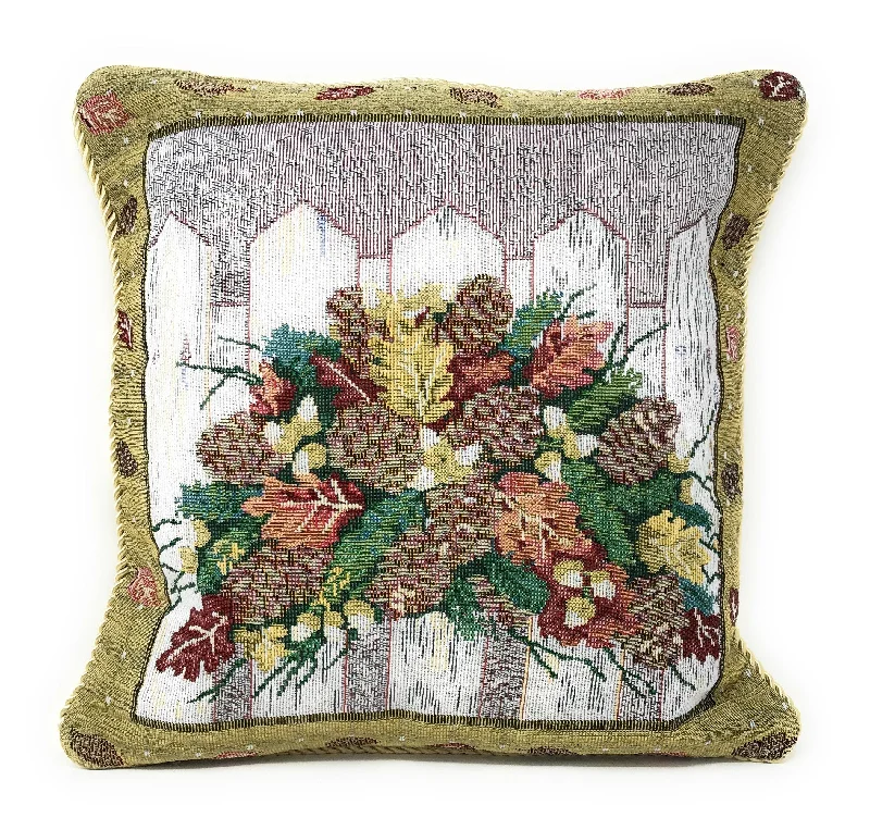 DaDa Bedding Christmas Fiesta Accent Throw Pillow Cushion Cover - 18" - 1-Piece