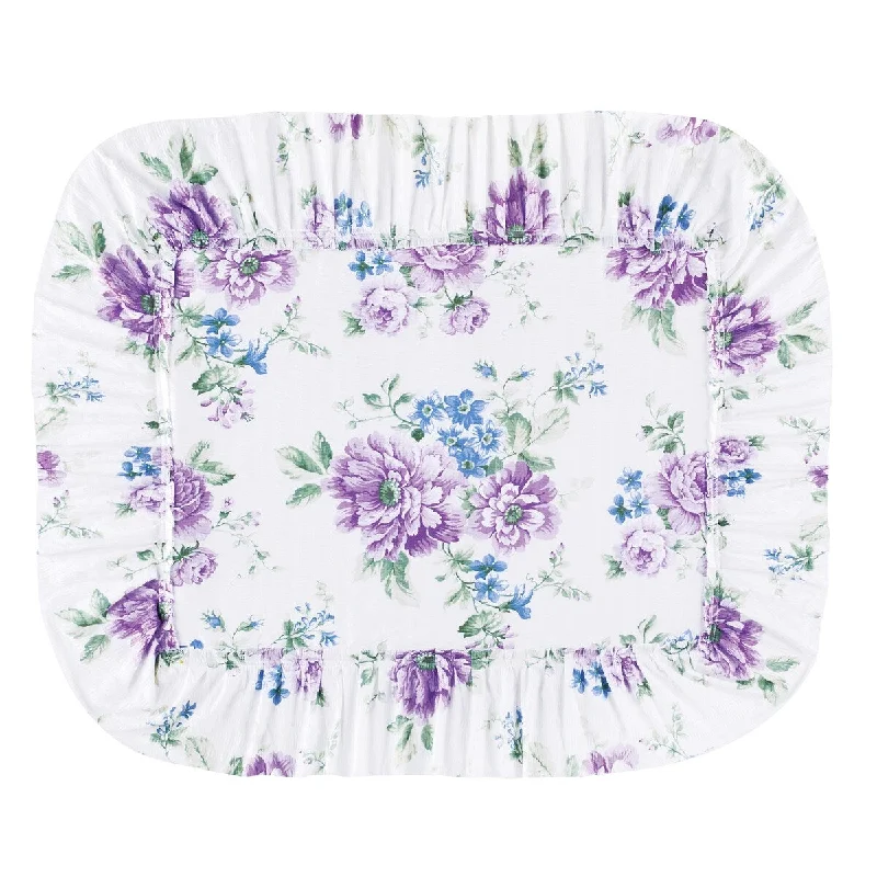 Allison Plisse Lavender Floral Pillow Shams - Set of 2