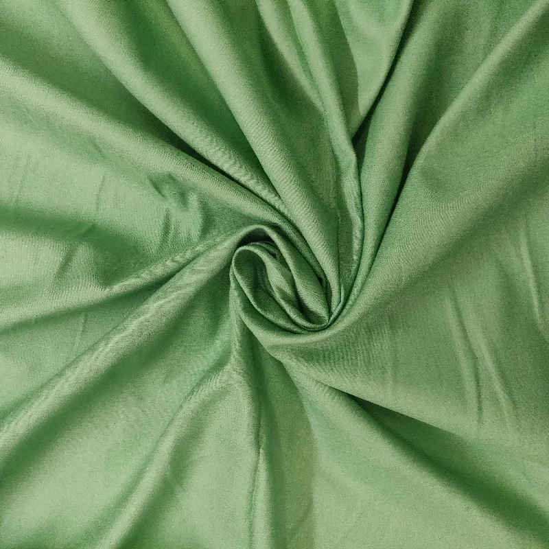 Light Green Solid Cotton Satin Fabric