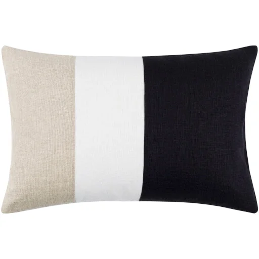 Roxbury Beige & BlackLumbar Pillow