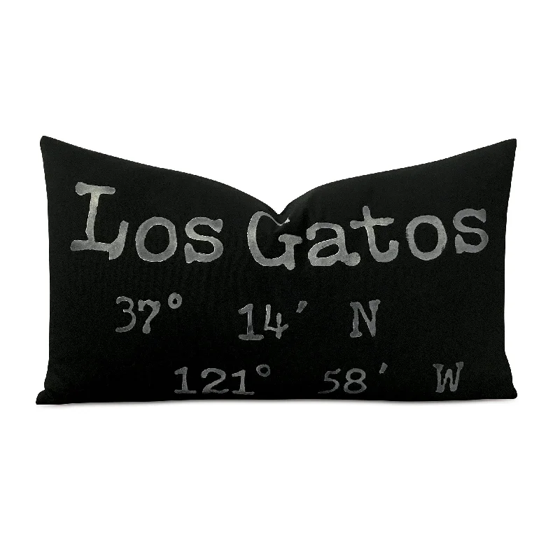 Los Gatos Block Print Lumbar Pillow Cover 15x26