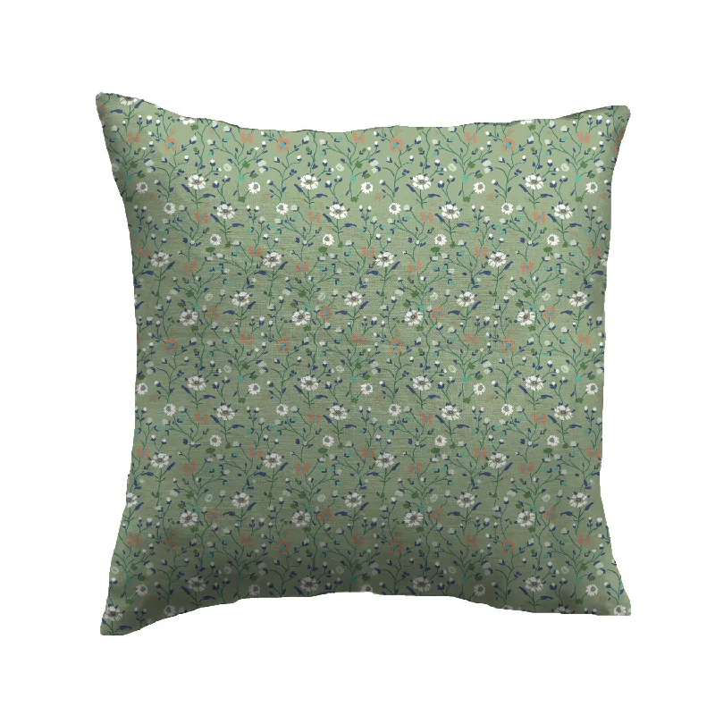 Winona Flowers Pillow - Sage