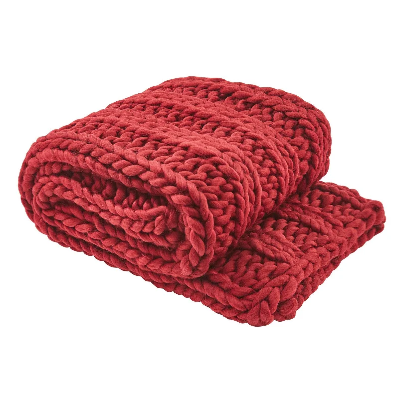 Chunky Ribbed Throw - Garnet Park Designs